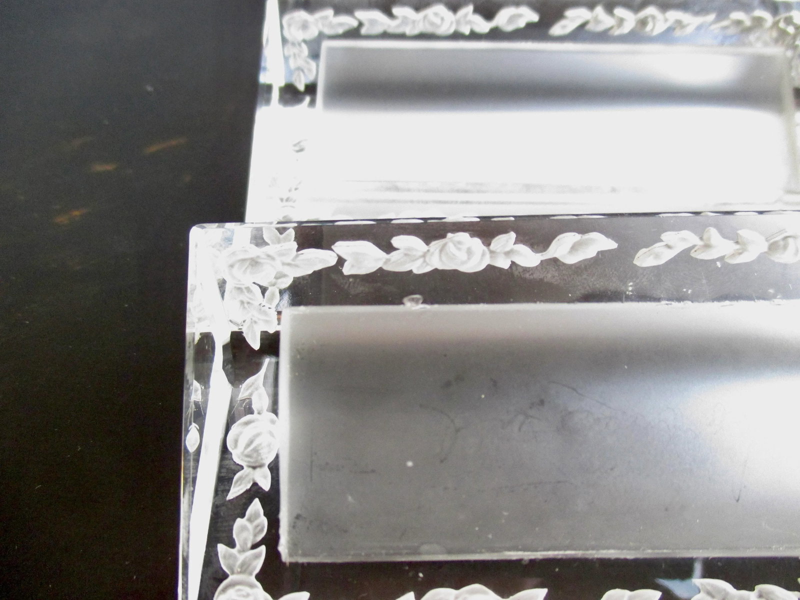 Vintage Lalique Crystal Place Card Settings - a Set of 6 - 3