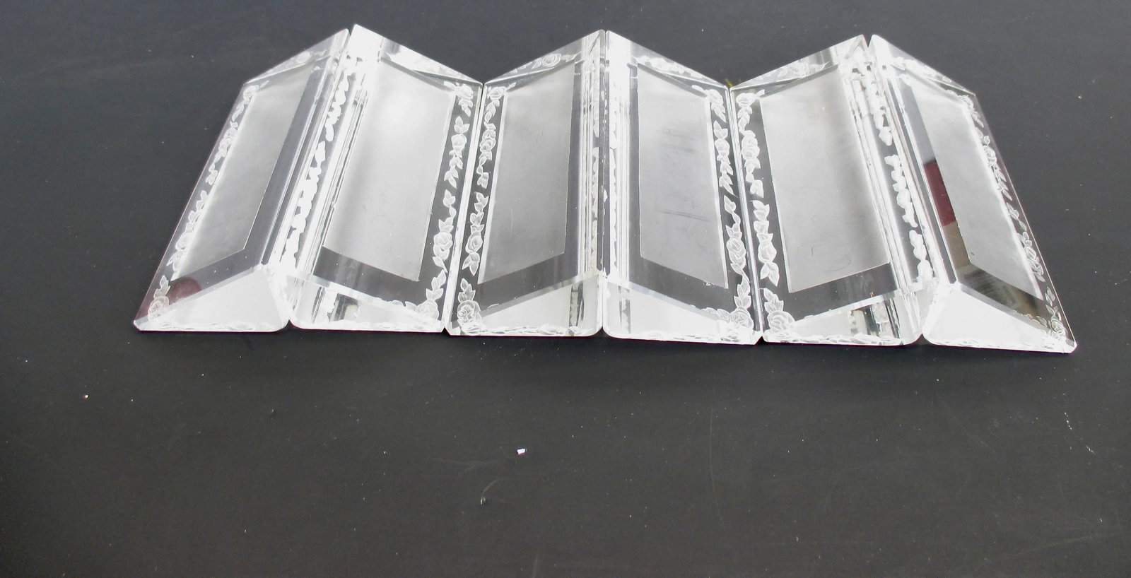 Vintage Lalique Crystal Place Card Settings - a Set of 6 - 6