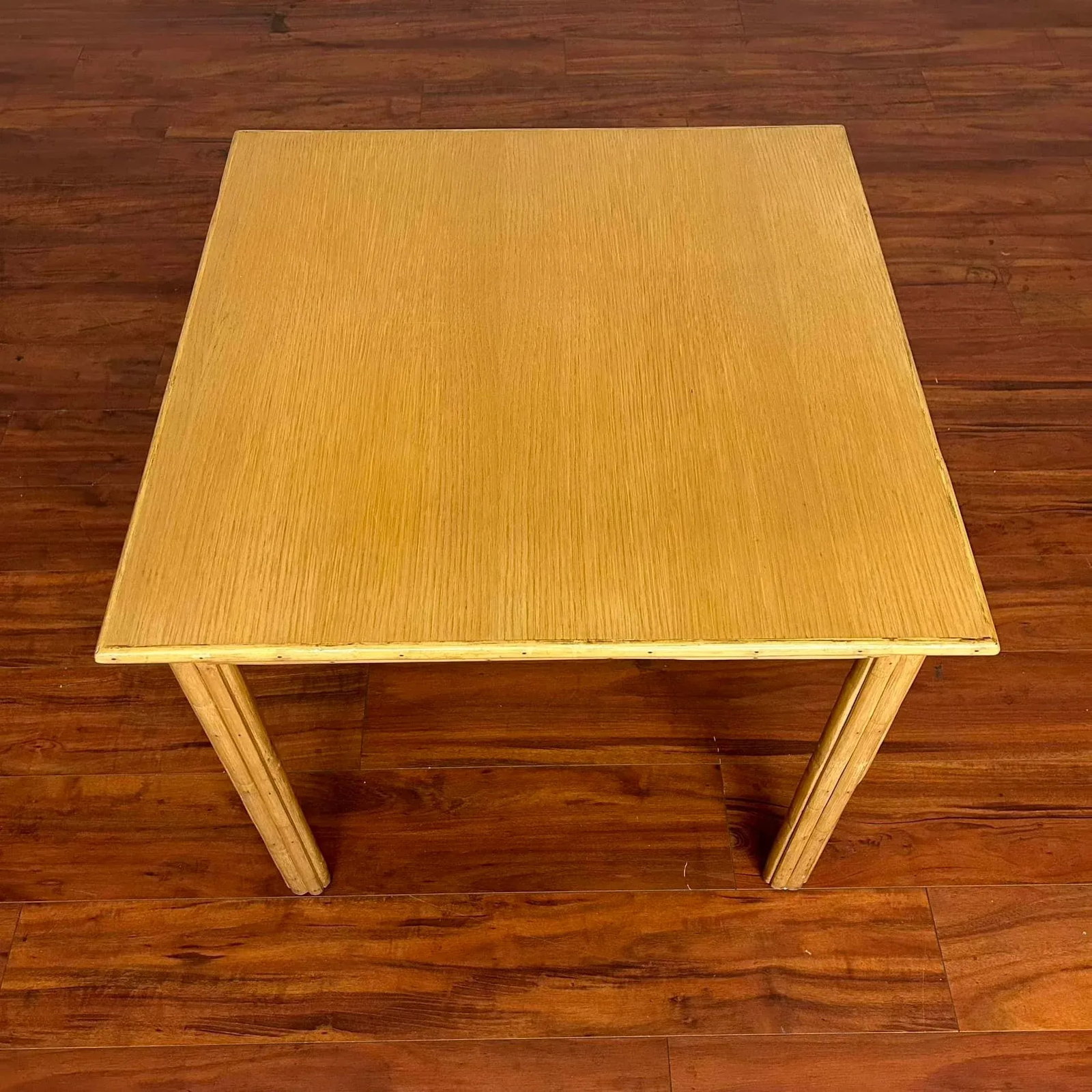 McGuire Vintage Dining Set - Square Table and Four Chairs - 7