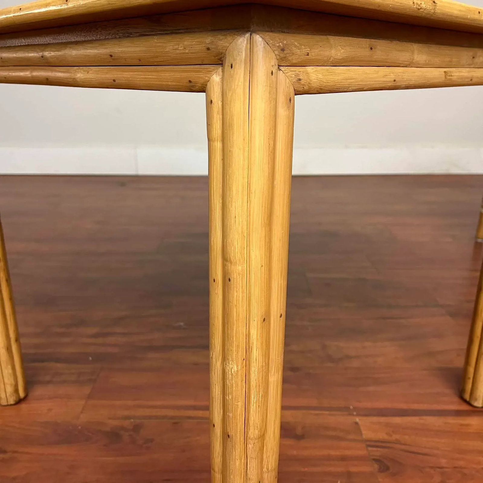 McGuire Vintage Dining Set - Square Table and Four Chairs - 8