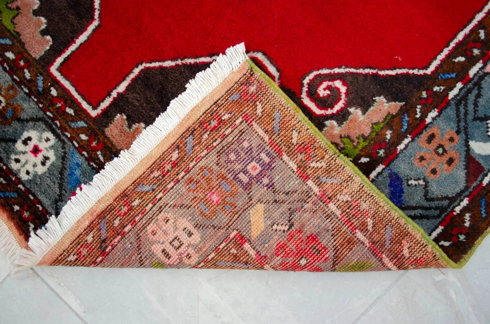 1960s Hand Knotted Turkish Runner Rug - 3"²9"³ × 11"²3"³ - 12