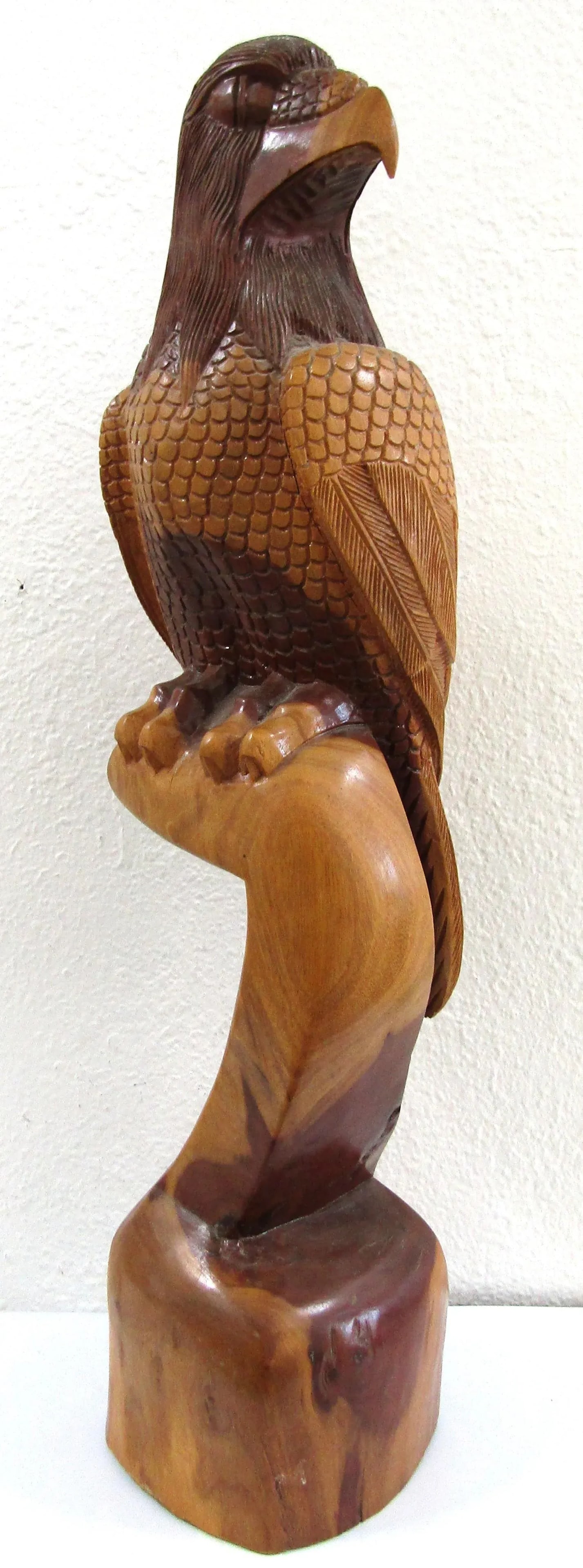 Vintage Peter Bridgewater 1982 Hand Carved Eagle Sculpture Nassau - 10