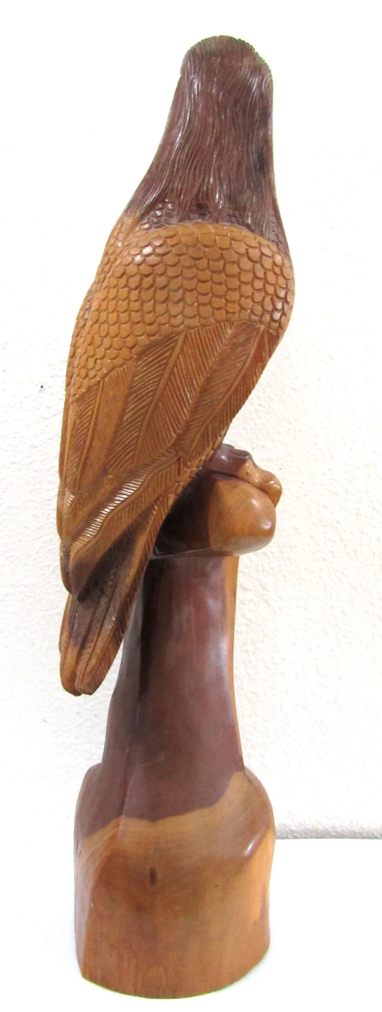 Vintage Peter Bridgewater 1982 Hand Carved Eagle Sculpture Nassau - 2