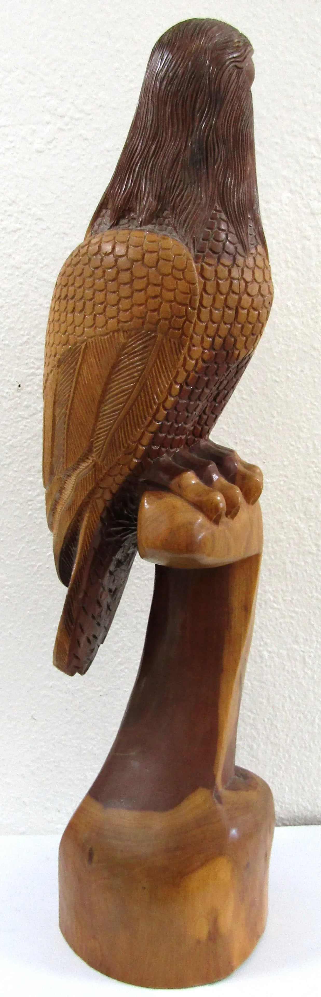 Vintage Peter Bridgewater 1982 Hand Carved Eagle Sculpture Nassau - 7