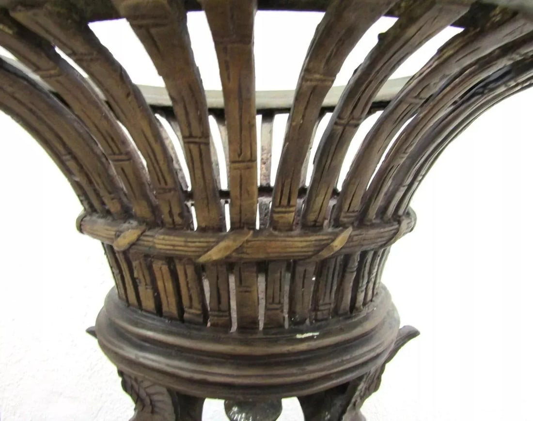 Late 18th Century French Empire Style Bronze Jardiniere With Female Griffons and Cherubs - 5
