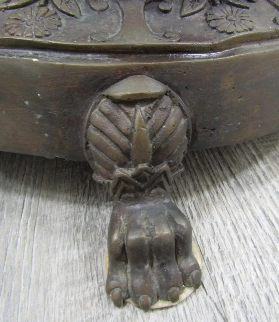Late 18th Century French Empire Style Bronze Jardiniere With Female Griffons and Cherubs - 9