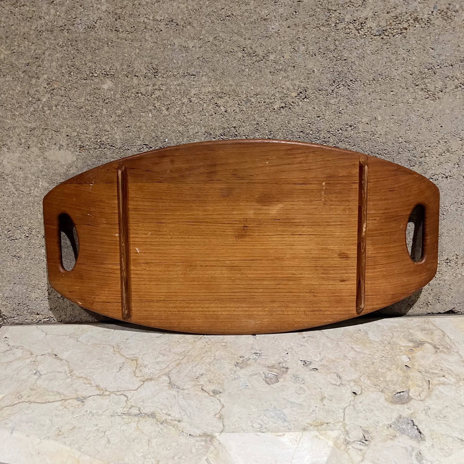60s Large Danish Teak Serving Tray Jens Quistgaard Dansk Designs Ducks Gondola - 3