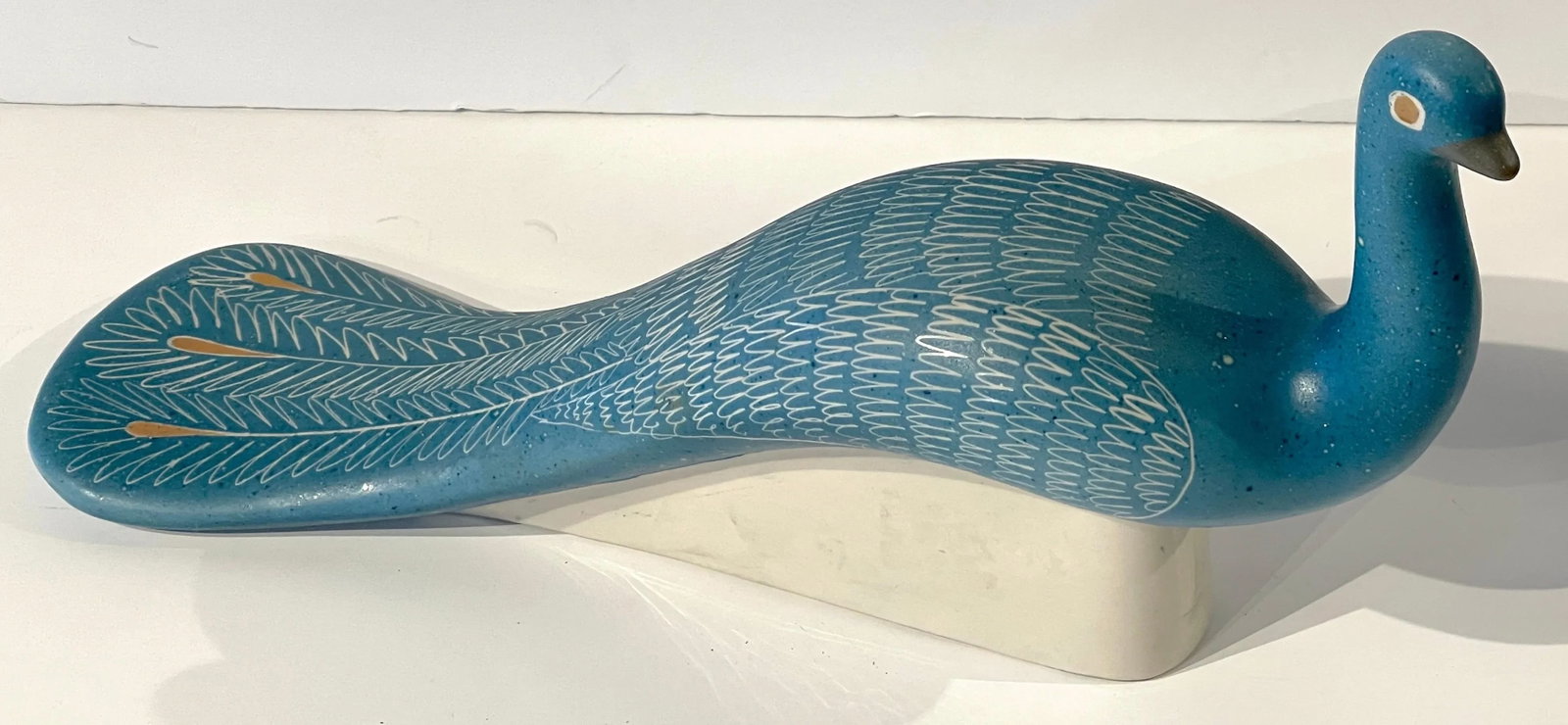 Blue Peacocks Sculptures, by Waylande Gregory - a Pair - 10