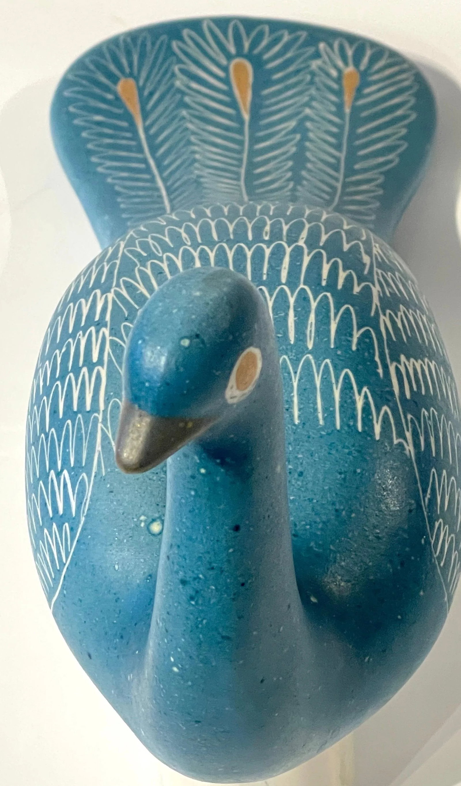 Blue Peacocks Sculptures, by Waylande Gregory - a Pair - 11