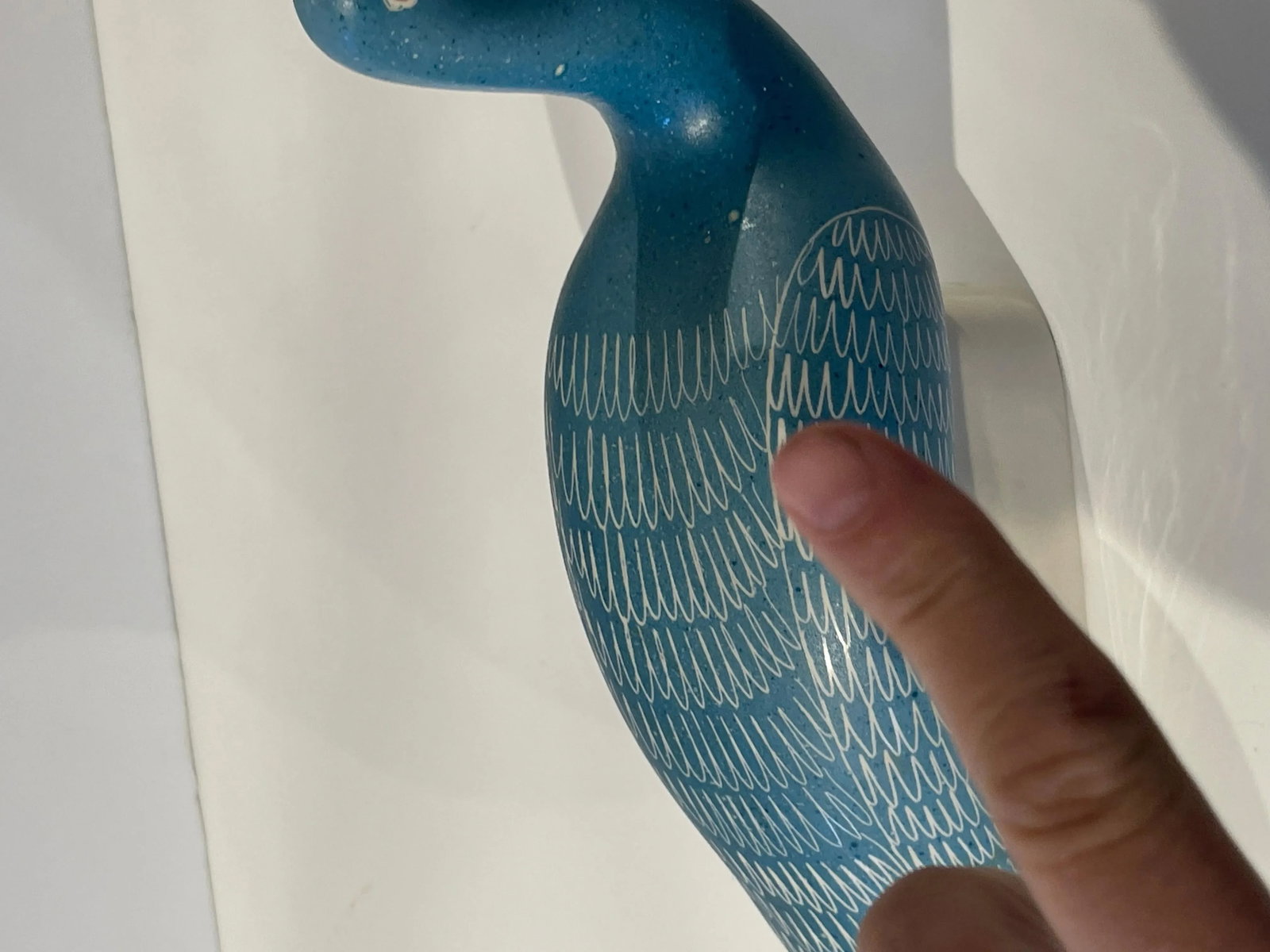Blue Peacocks Sculptures, by Waylande Gregory - a Pair - 12