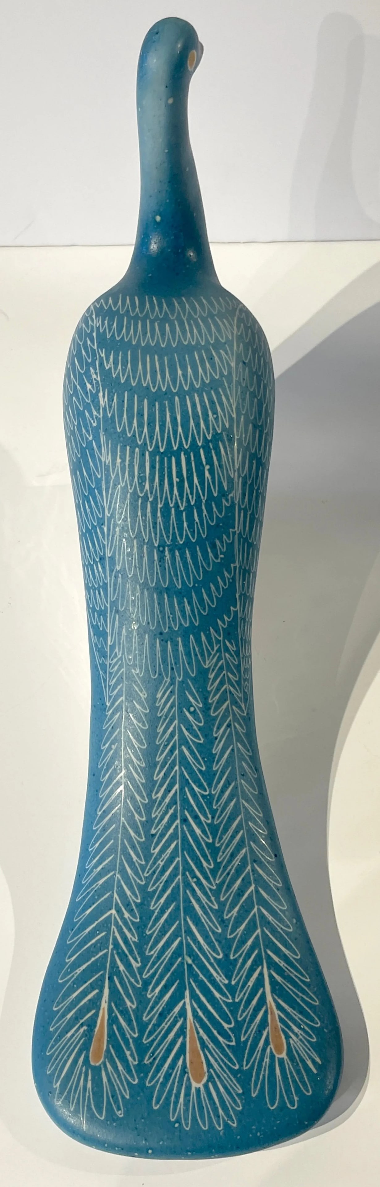 Blue Peacocks Sculptures, by Waylande Gregory - a Pair - 4