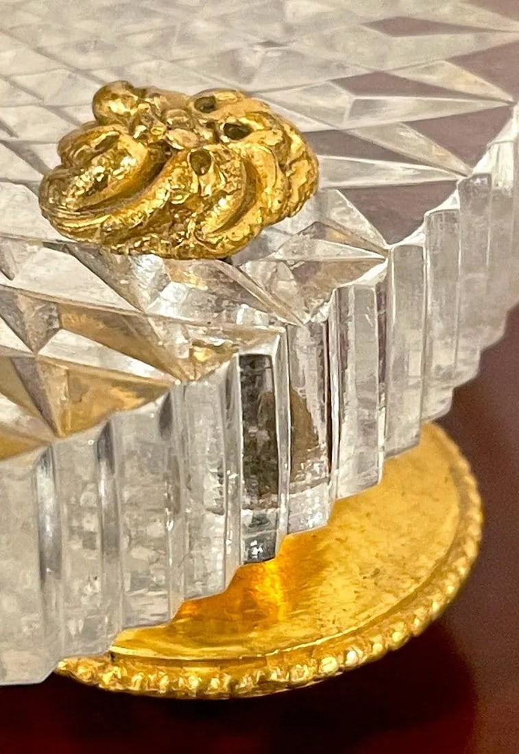 Baccarat Ormolu Putto and Cut Crystal Tazza - 2