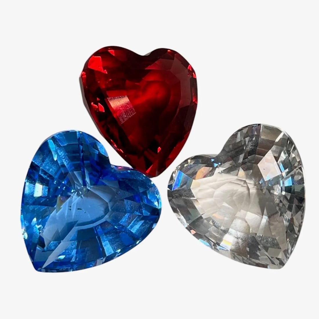 Swarovski Crystal Heart Trio - 2