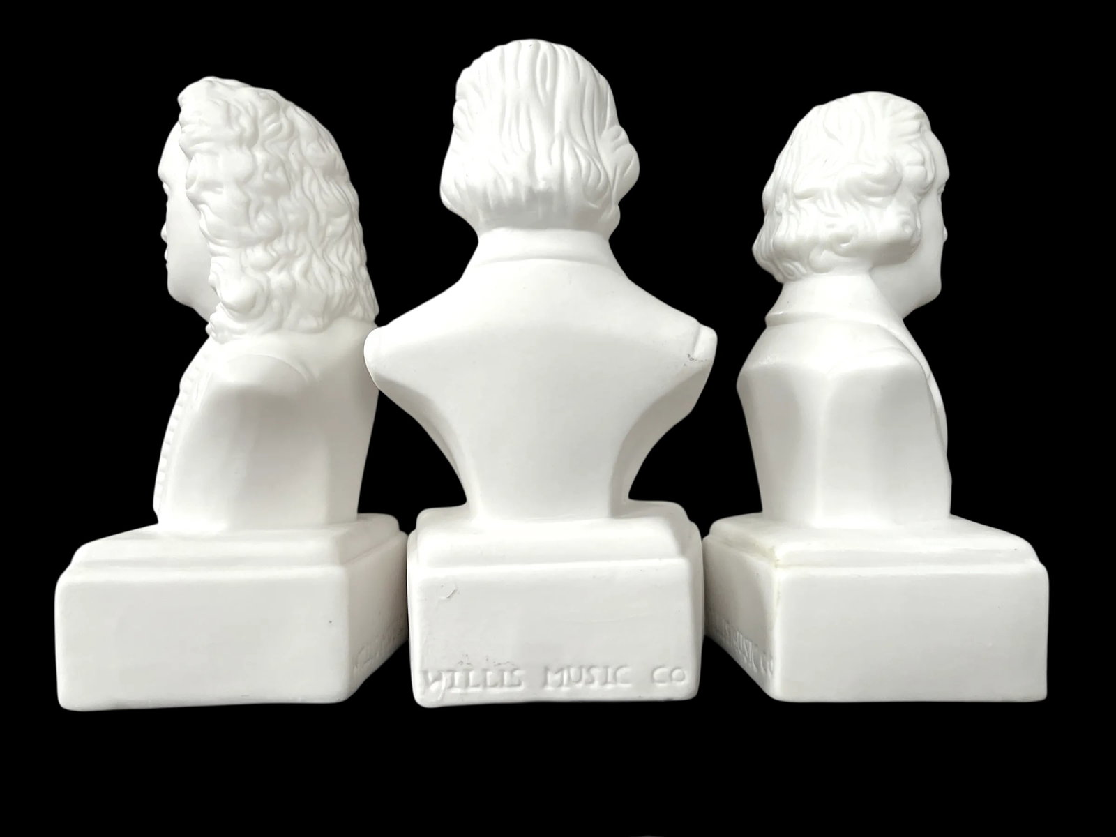 Vintage Famous Composers White Porcelain Bisque Busts Set of 10 - 7