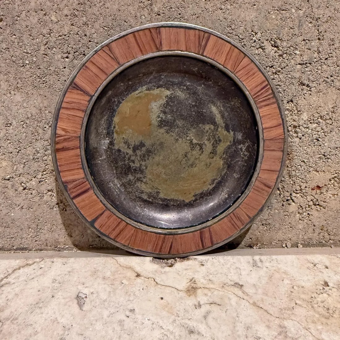 1970s Los Castillo Plate Bronze and Silver Taxco Mexico - 2