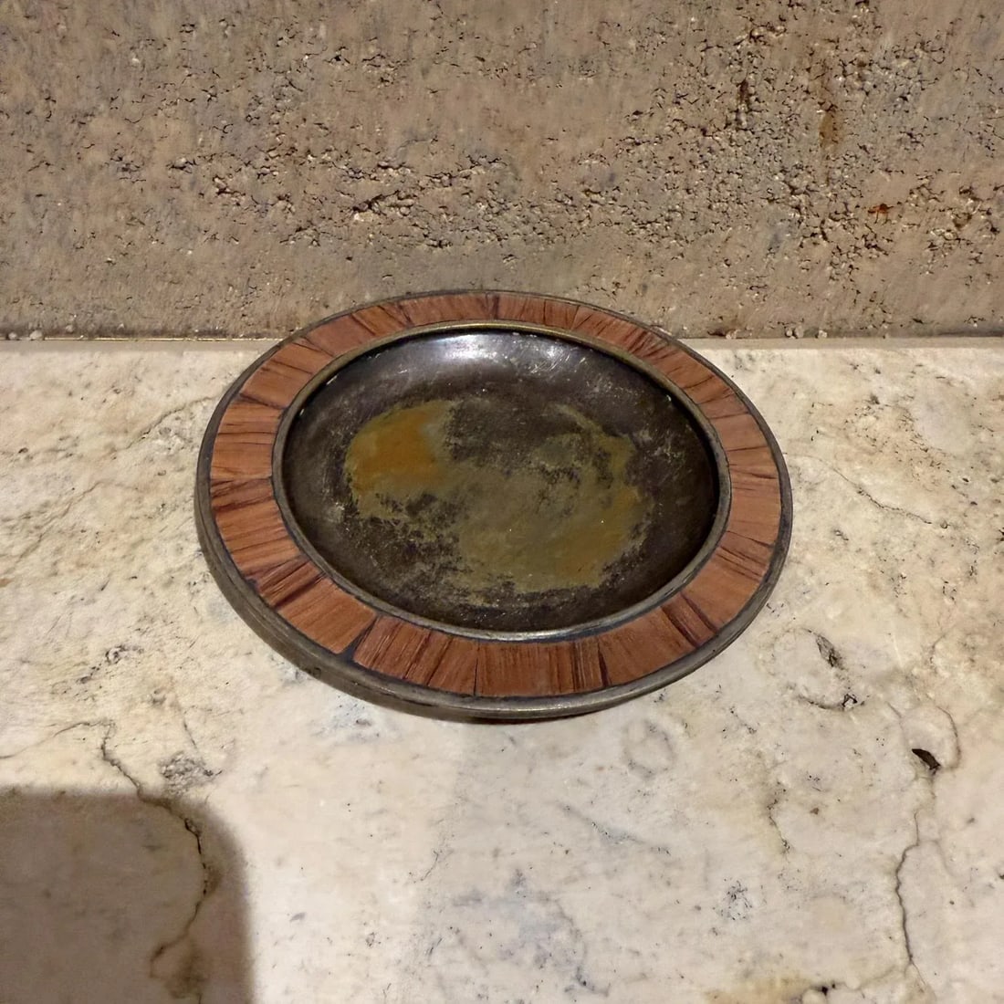1970s Los Castillo Plate Bronze and Silver Taxco Mexico - 3