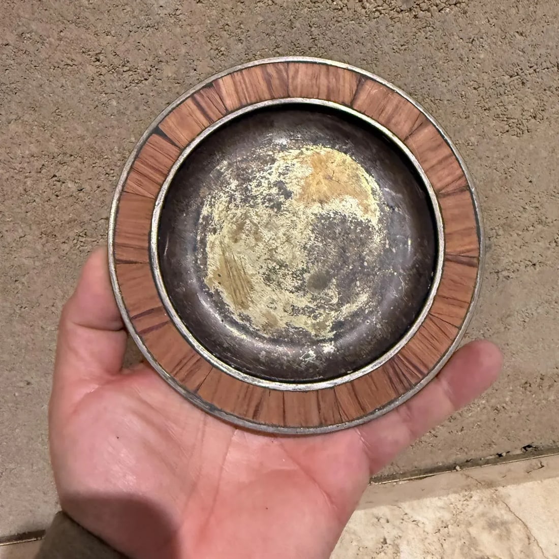 1970s Los Castillo Plate Bronze and Silver Taxco Mexico - 6