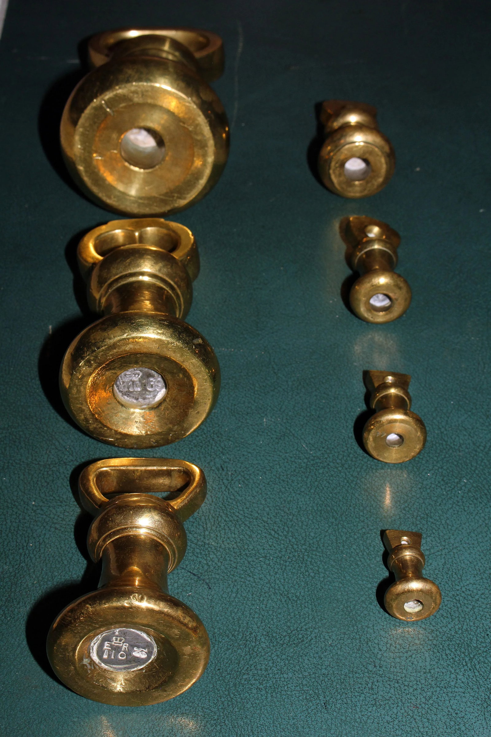 Brass Bell Form Weights - Set of 7 - 3