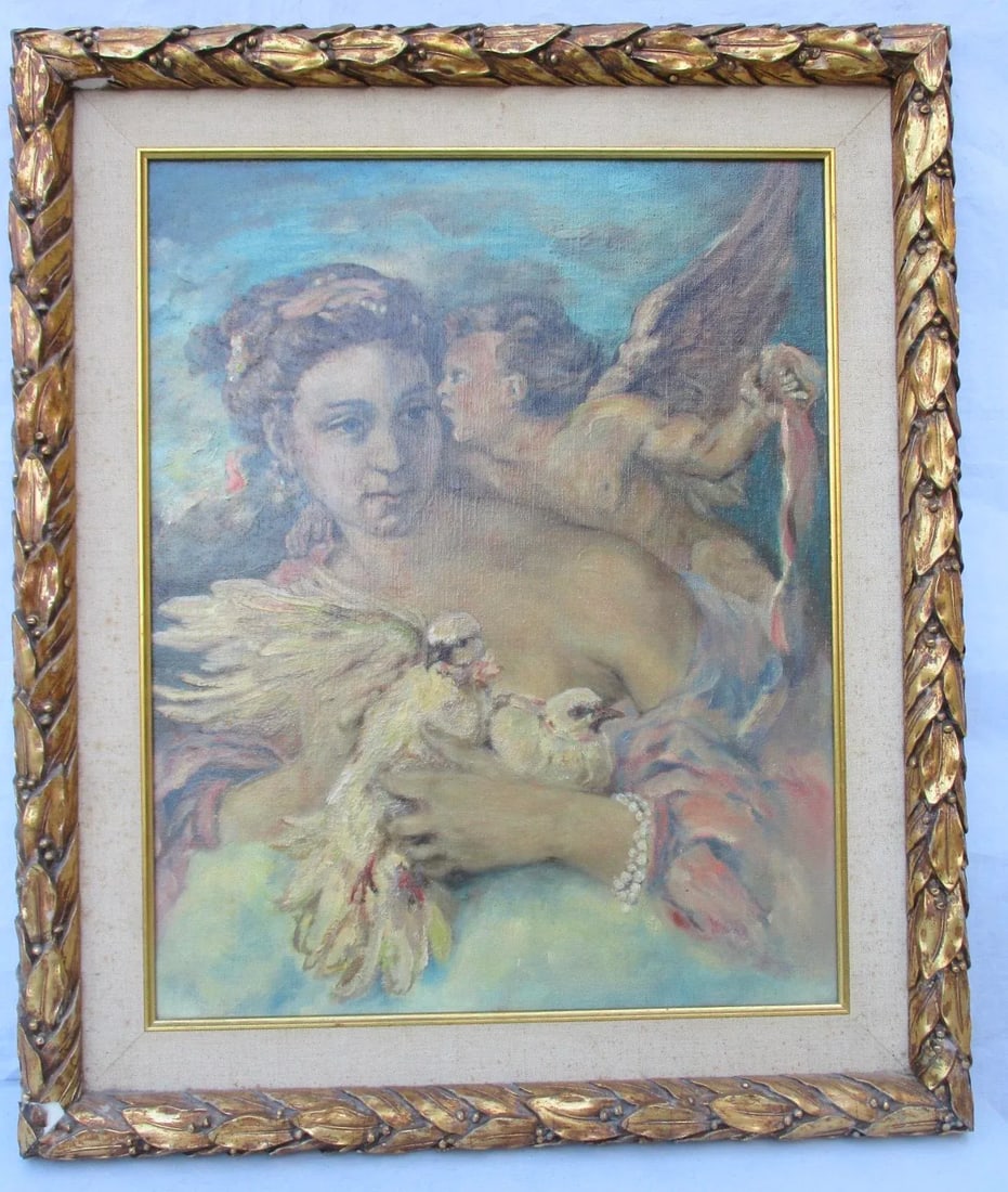 Venus and Cupid Painting - 2