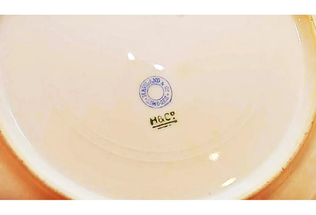 Limoges Fish Design Dining Pieces - Set of 10 - 7