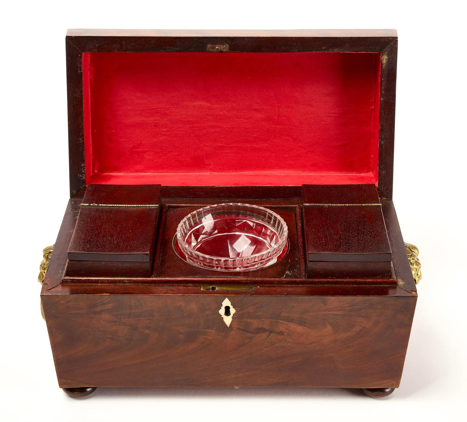 English Regency Sarcophagus-Form Tea Caddy - 2