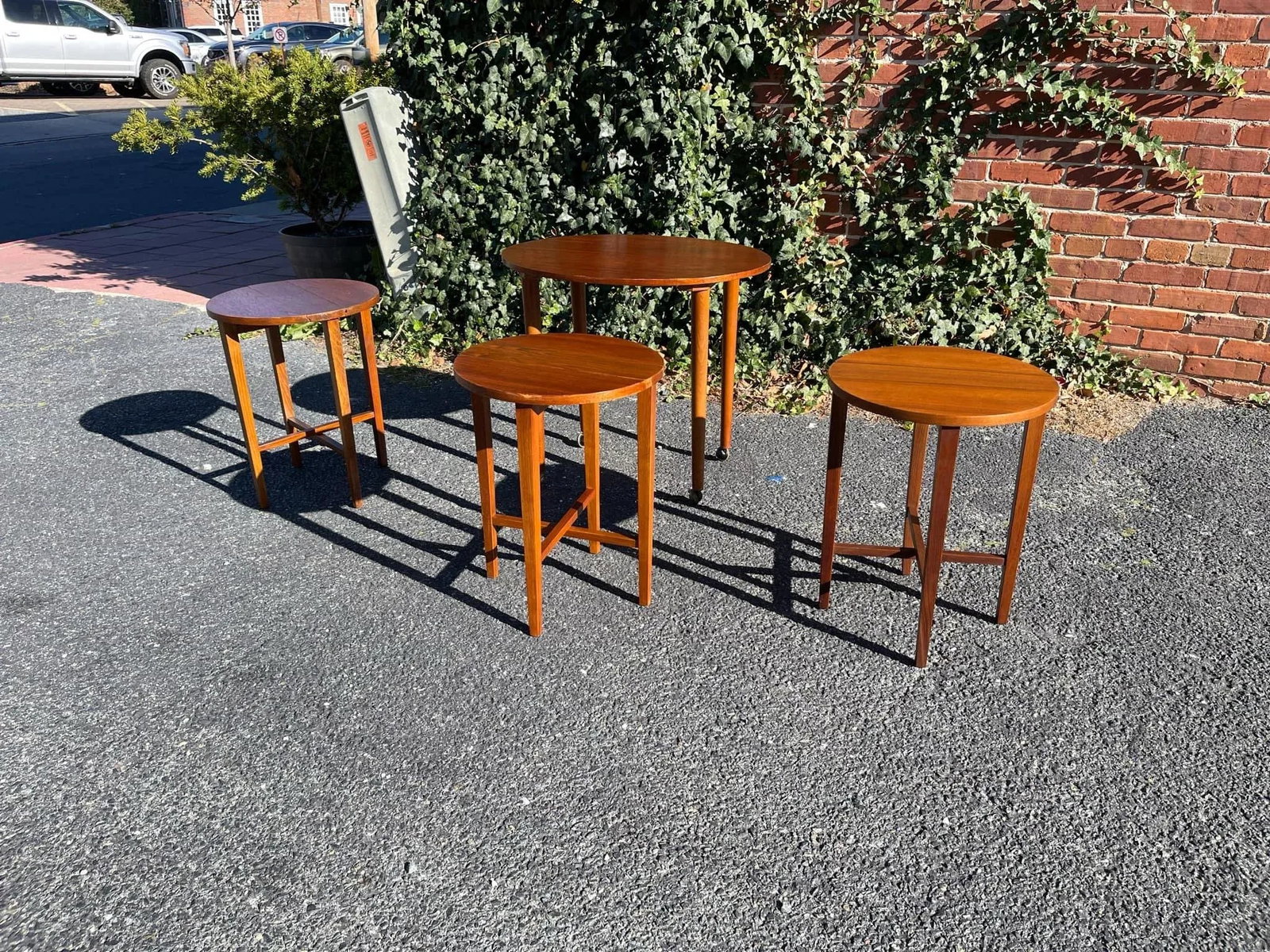 Danish 1960s Mid-Century Modern Teak Nesting Tables - Set of 4 - 10