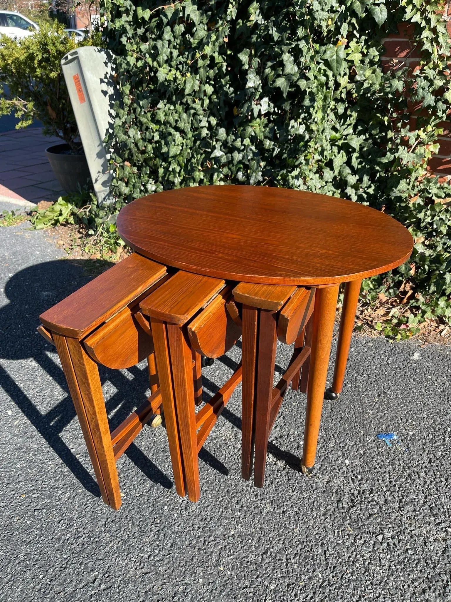 Danish 1960s Mid-Century Modern Teak Nesting Tables - Set of 4 - 2