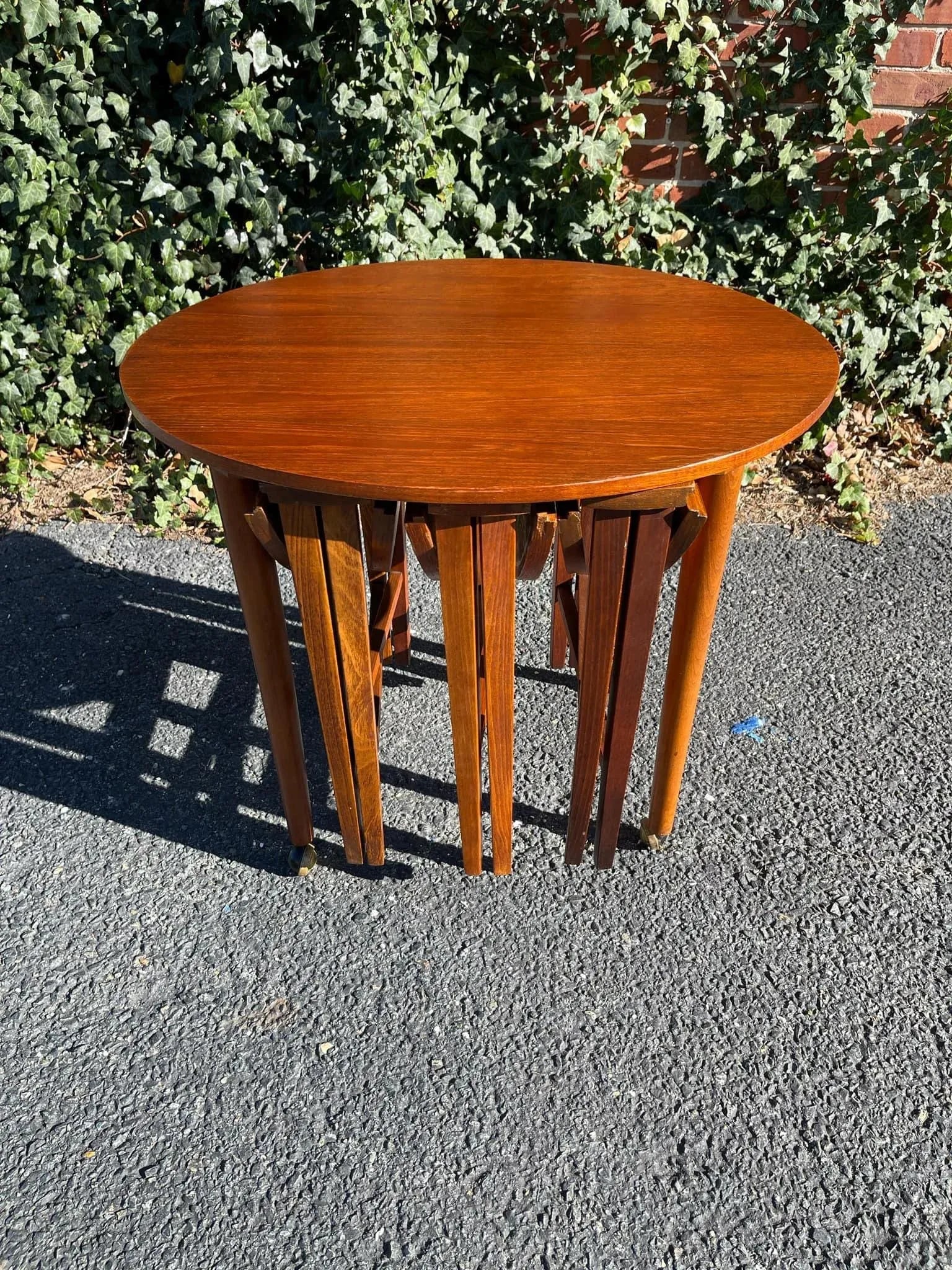 Danish 1960s Mid-Century Modern Teak Nesting Tables - Set of 4 - 3