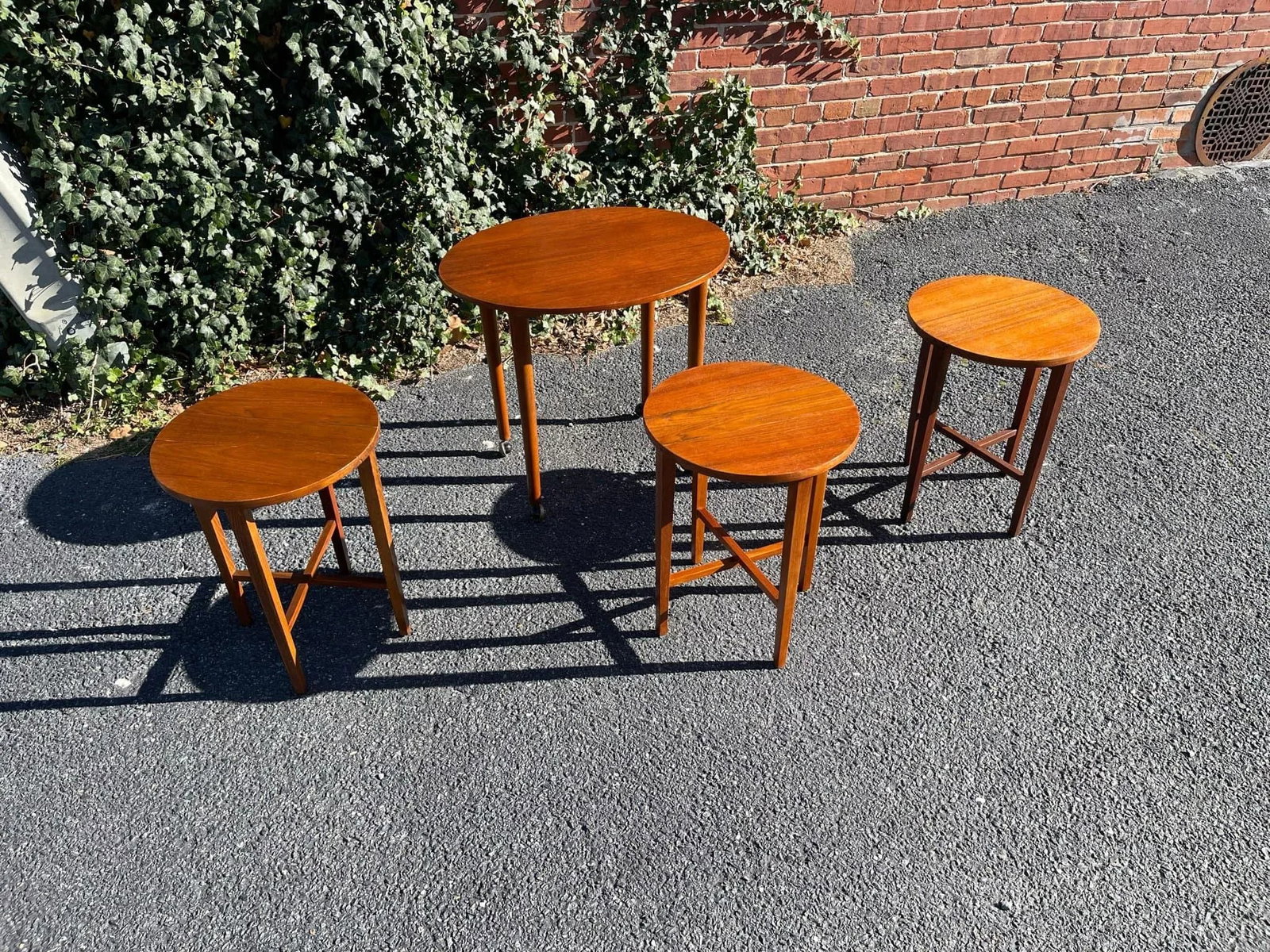 Danish 1960s Mid-Century Modern Teak Nesting Tables - Set of 4 - 5