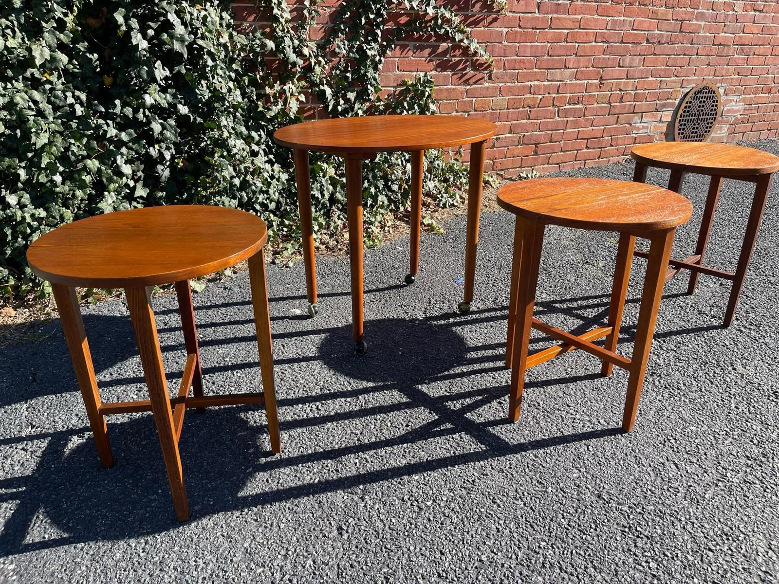Danish 1960s Mid-Century Modern Teak Nesting Tables - Set of 4 - 9