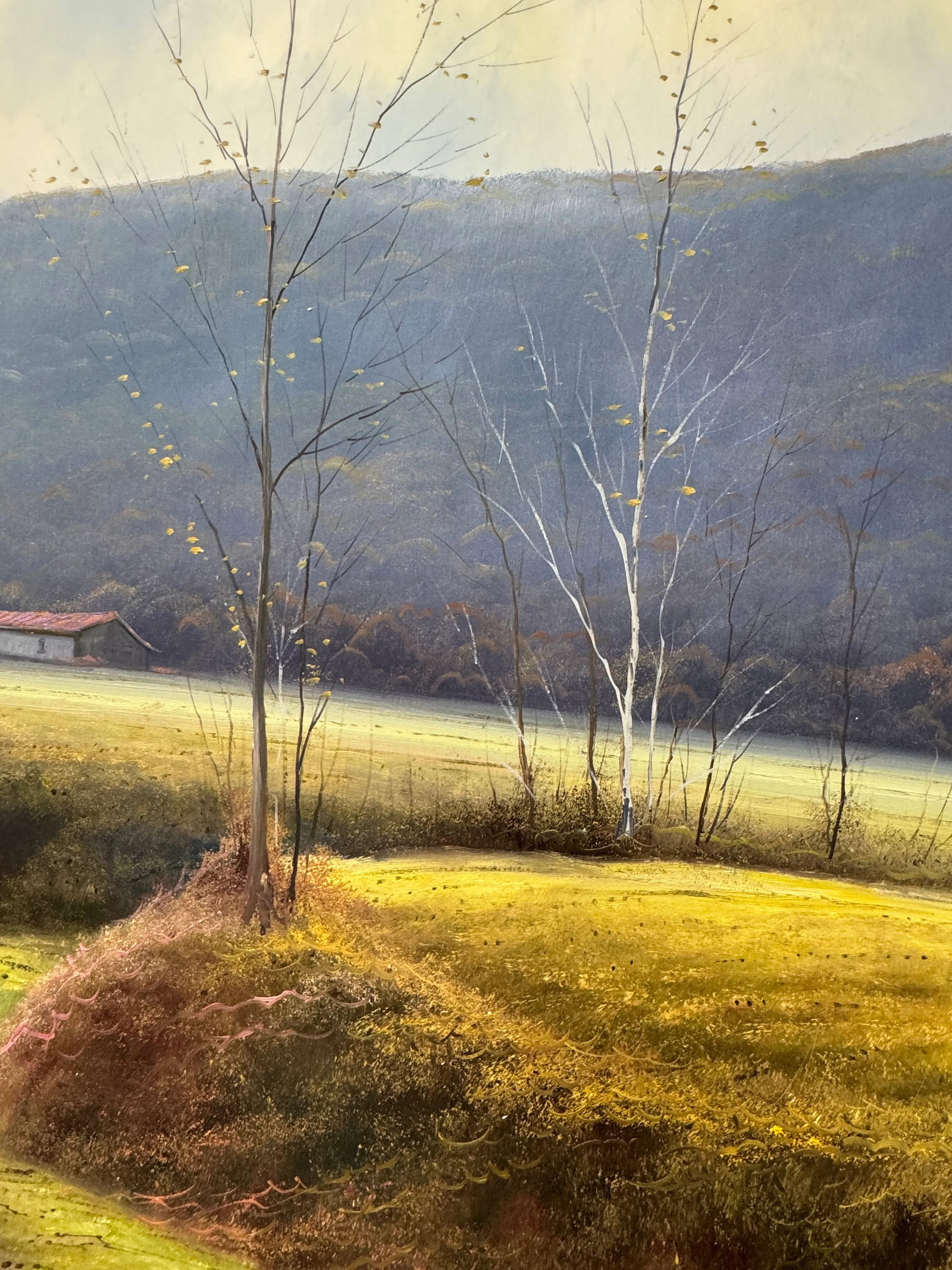 Late 20th Century Rural Landscape by Tomas Trillo, Original Oil on Canvas Matted & Framed, Signed Wi - 5