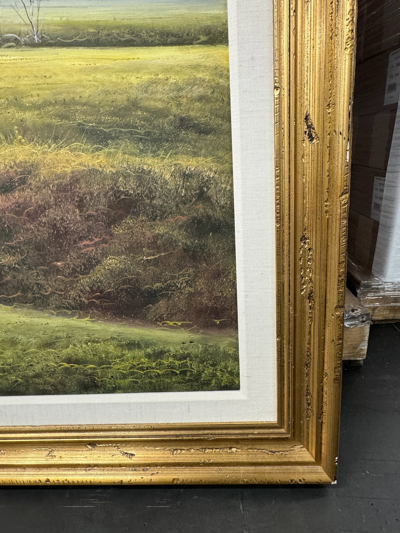 Late 20th Century Rural Landscape by Tomas Trillo, Original Oil on Canvas Matted & Framed, Signed Wi - 8