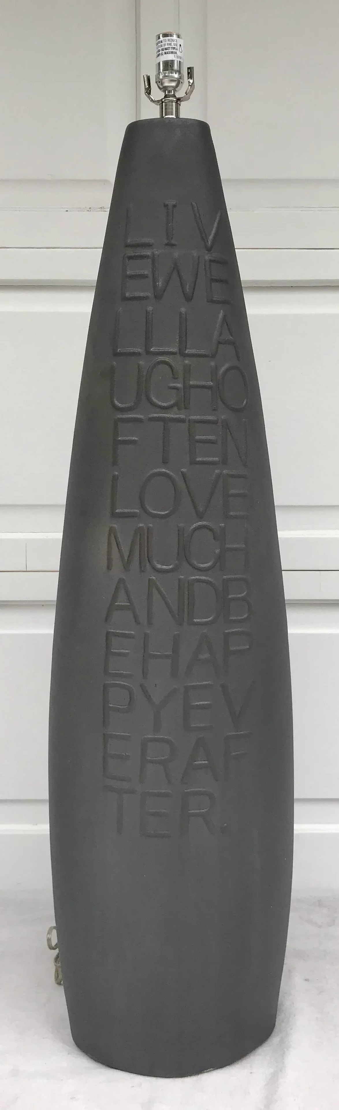 Live Well Laugh Often Modern Art Lamp - 2