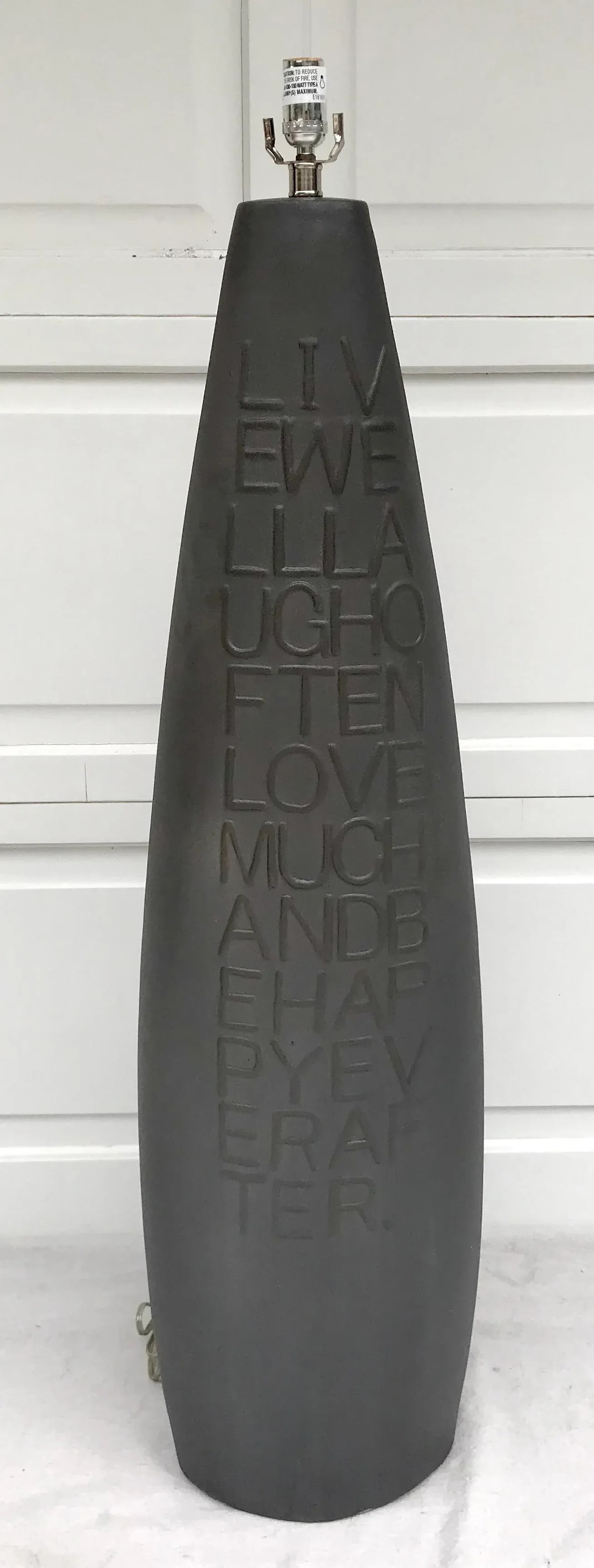 Live Well Laugh Often Modern Art Lamp - 6