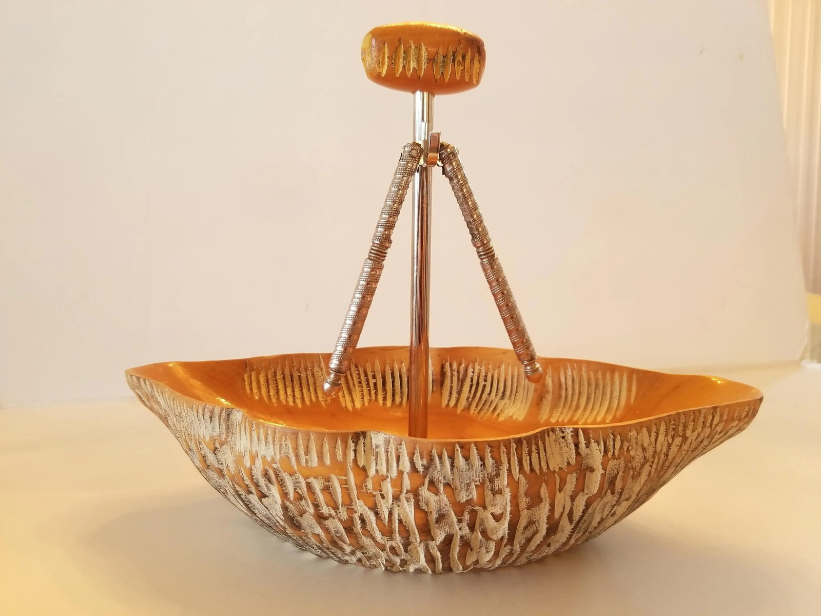 1960s Macabo Cusano Aldo Tura Wood Bowl Nutcracker Set Milan Italy - 10