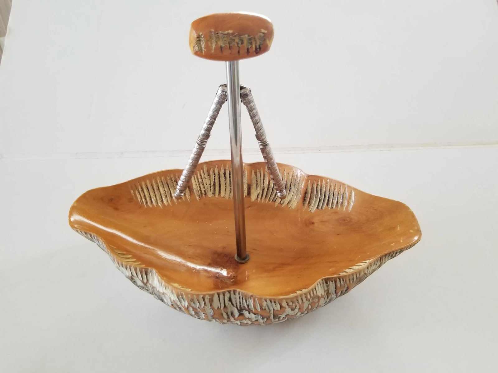 1960s Macabo Cusano Aldo Tura Wood Bowl Nutcracker Set Milan Italy - 13