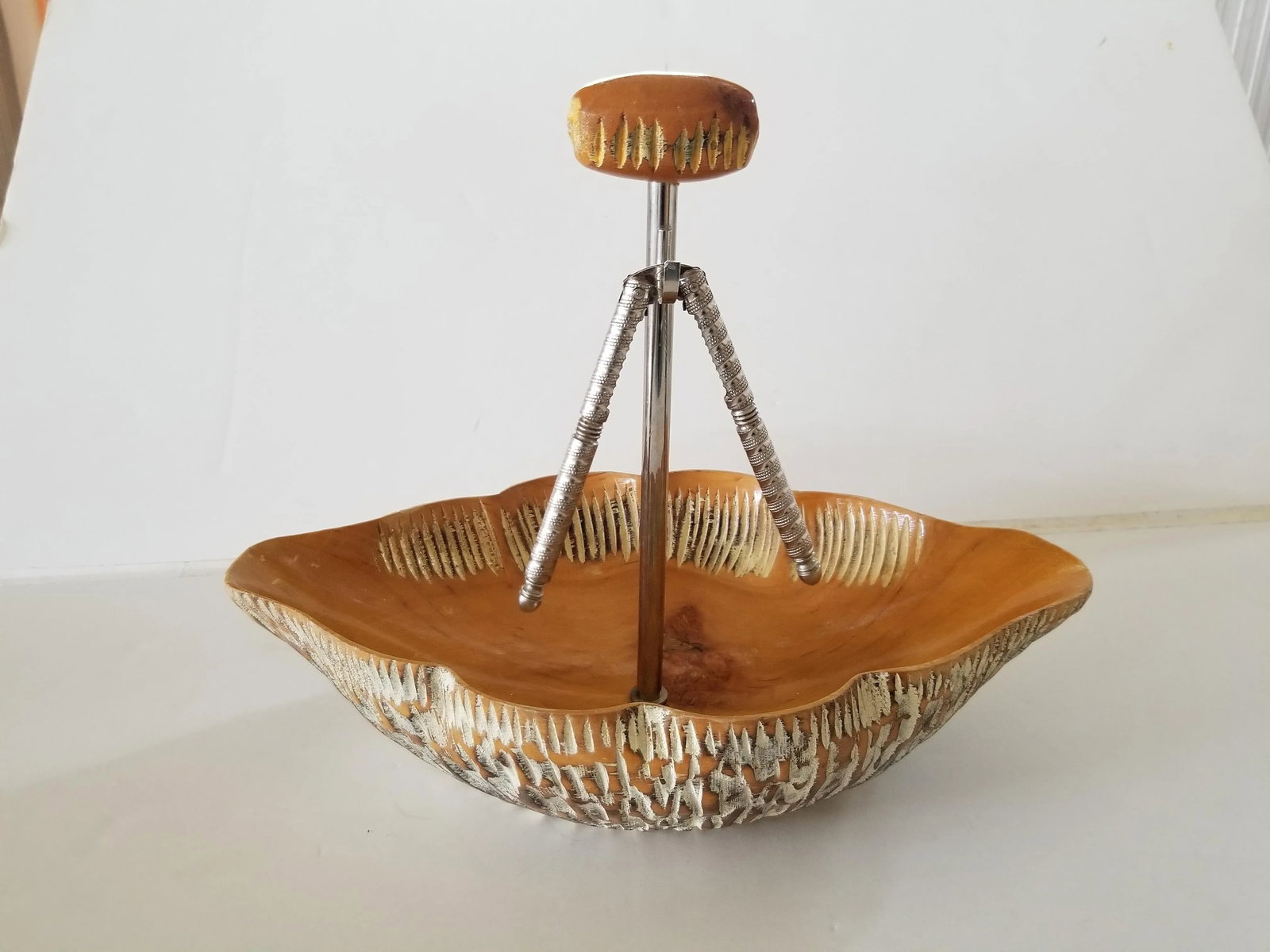 1960s Macabo Cusano Aldo Tura Wood Bowl Nutcracker Set Milan Italy - 3