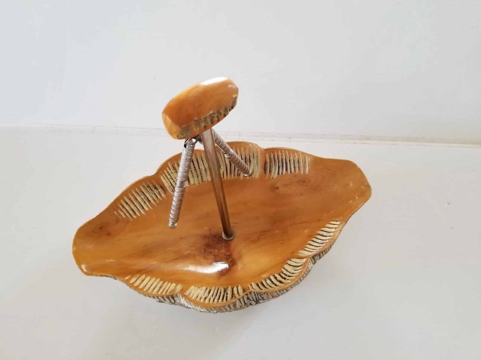 1960s Macabo Cusano Aldo Tura Wood Bowl Nutcracker Set Milan Italy - 8