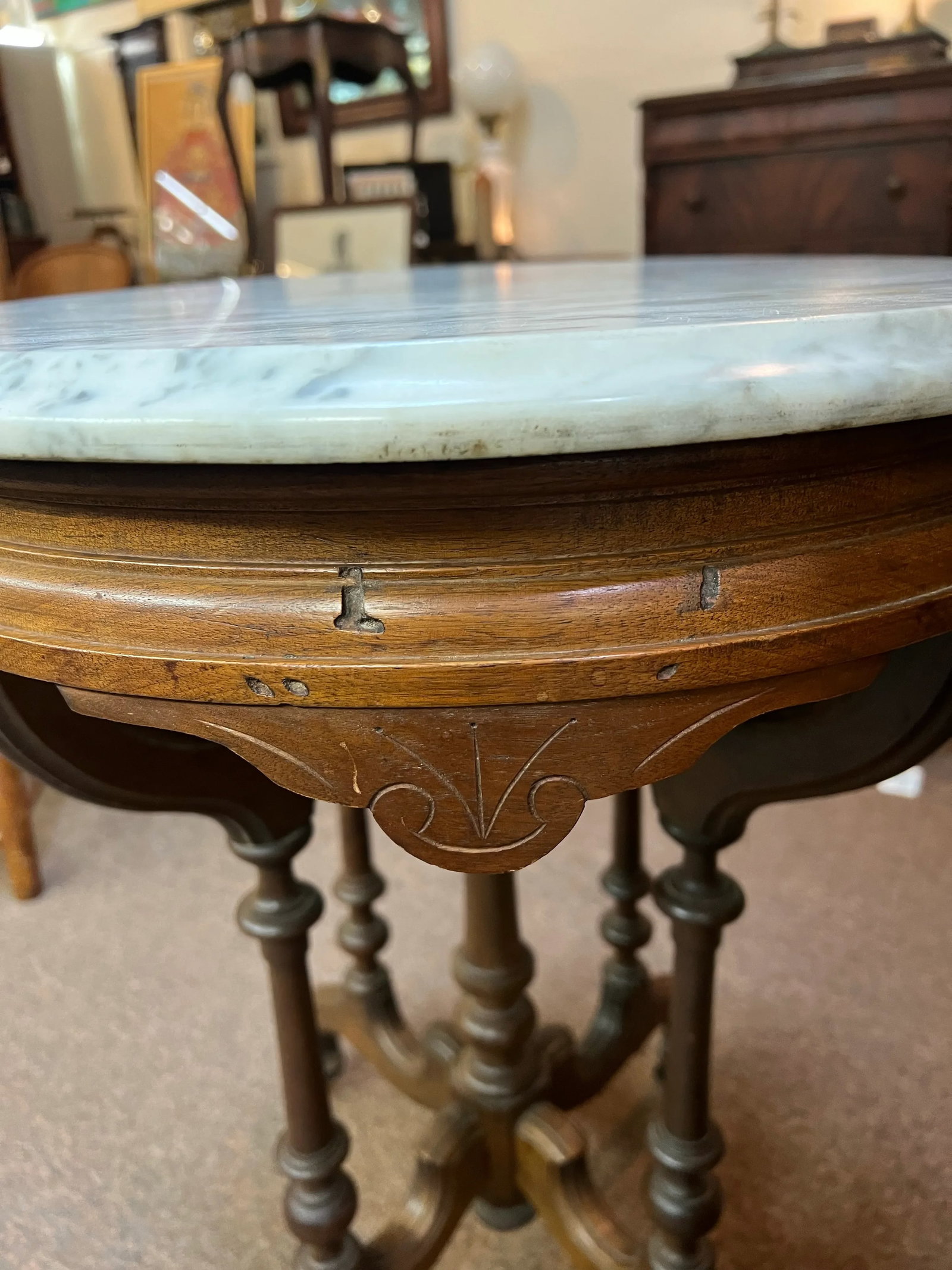 East Lake Marble Top Parlor Table - 10