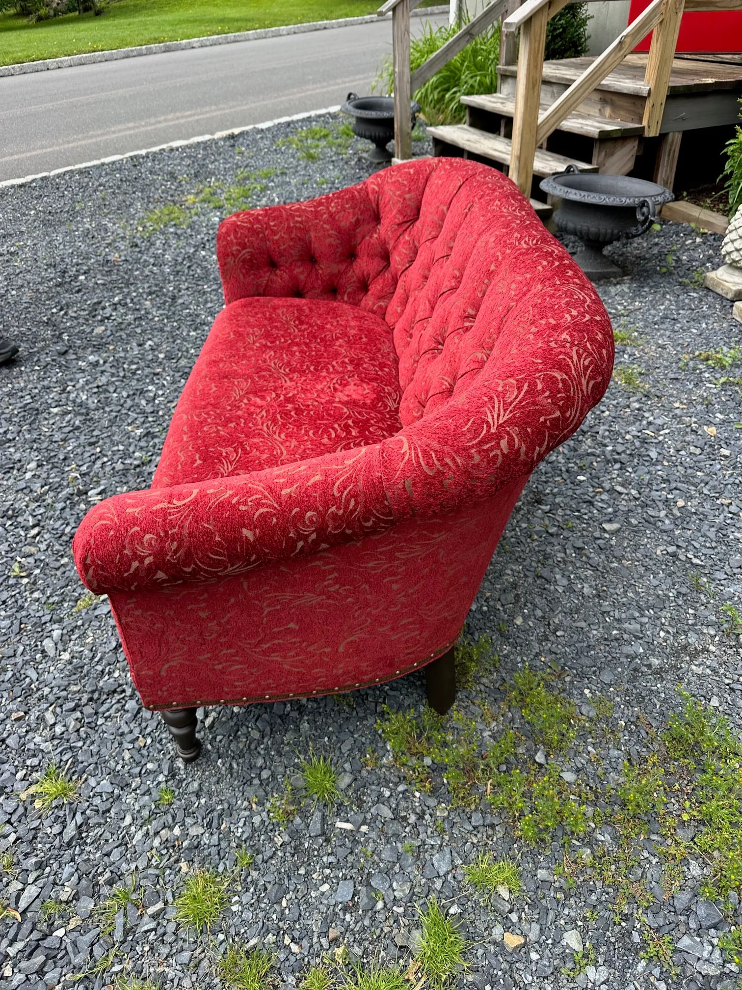 Arhaus Upholstered Tufted Loveseat - 3