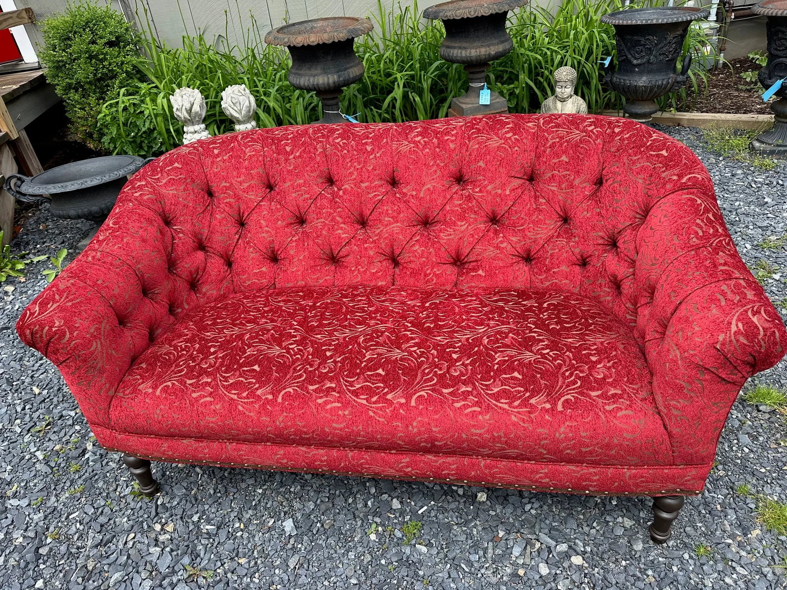 Arhaus Upholstered Tufted Loveseat - 5