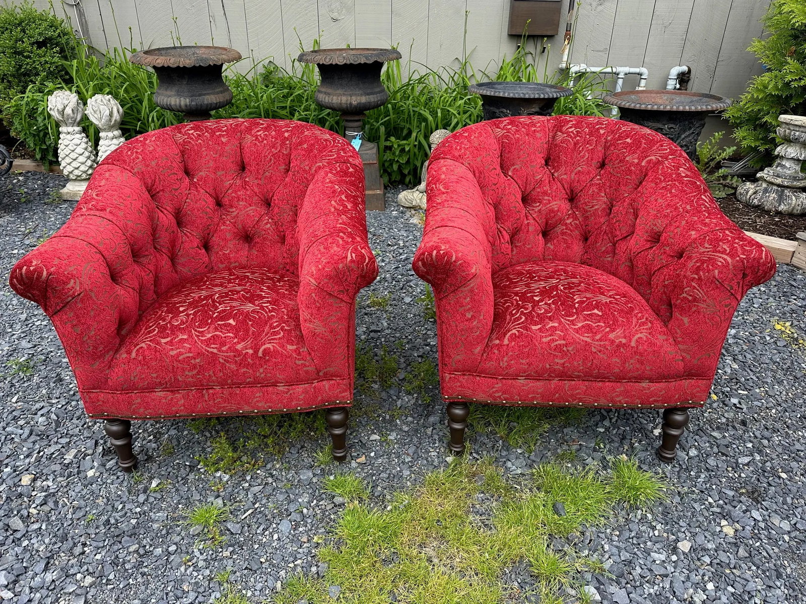 Arhaus Upholstered Tufted Loveseat - 7