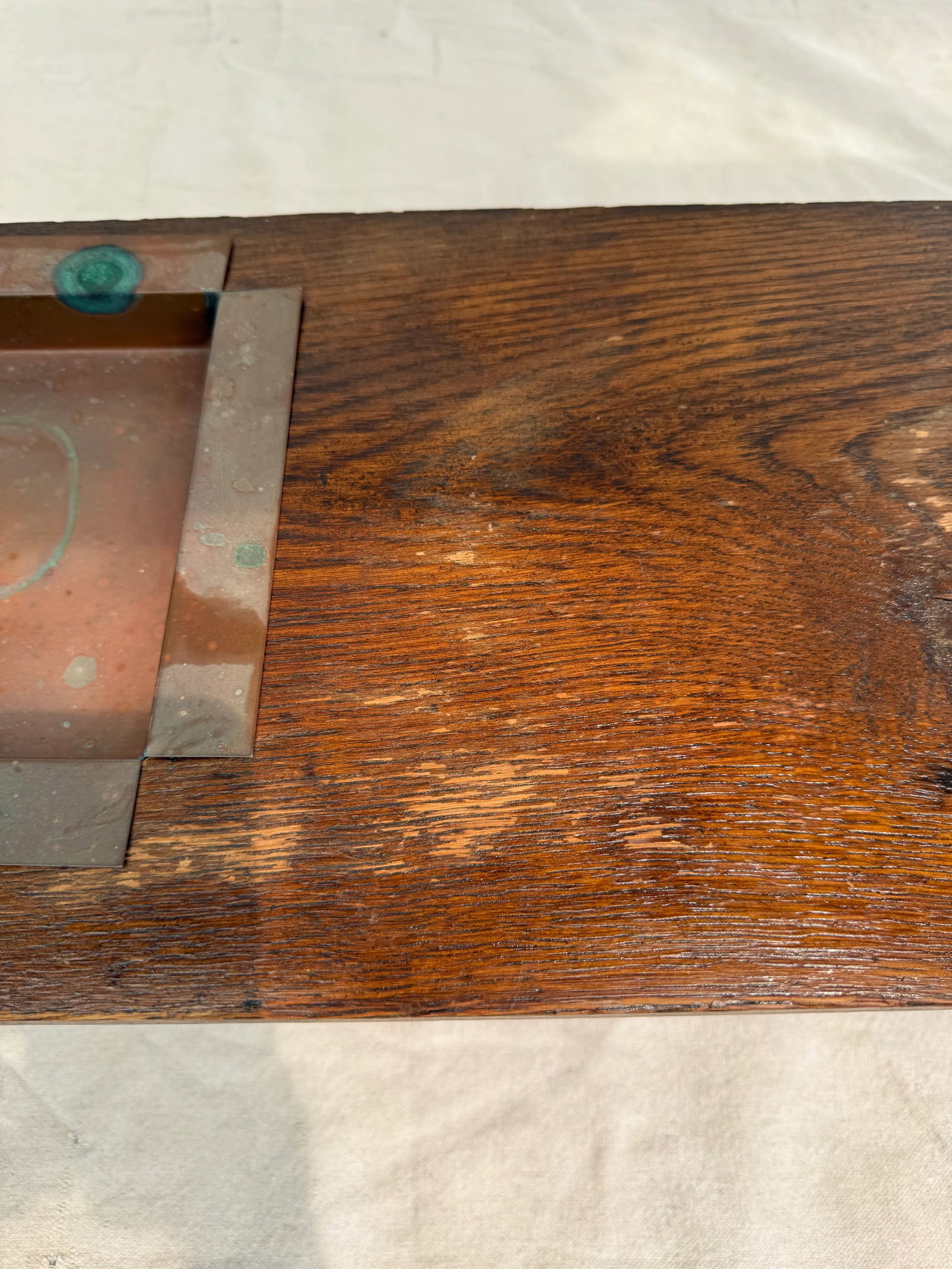 Mid 20th C. Hand-Carved Halltree Entry Organizer With Mirror and Hooks - 9