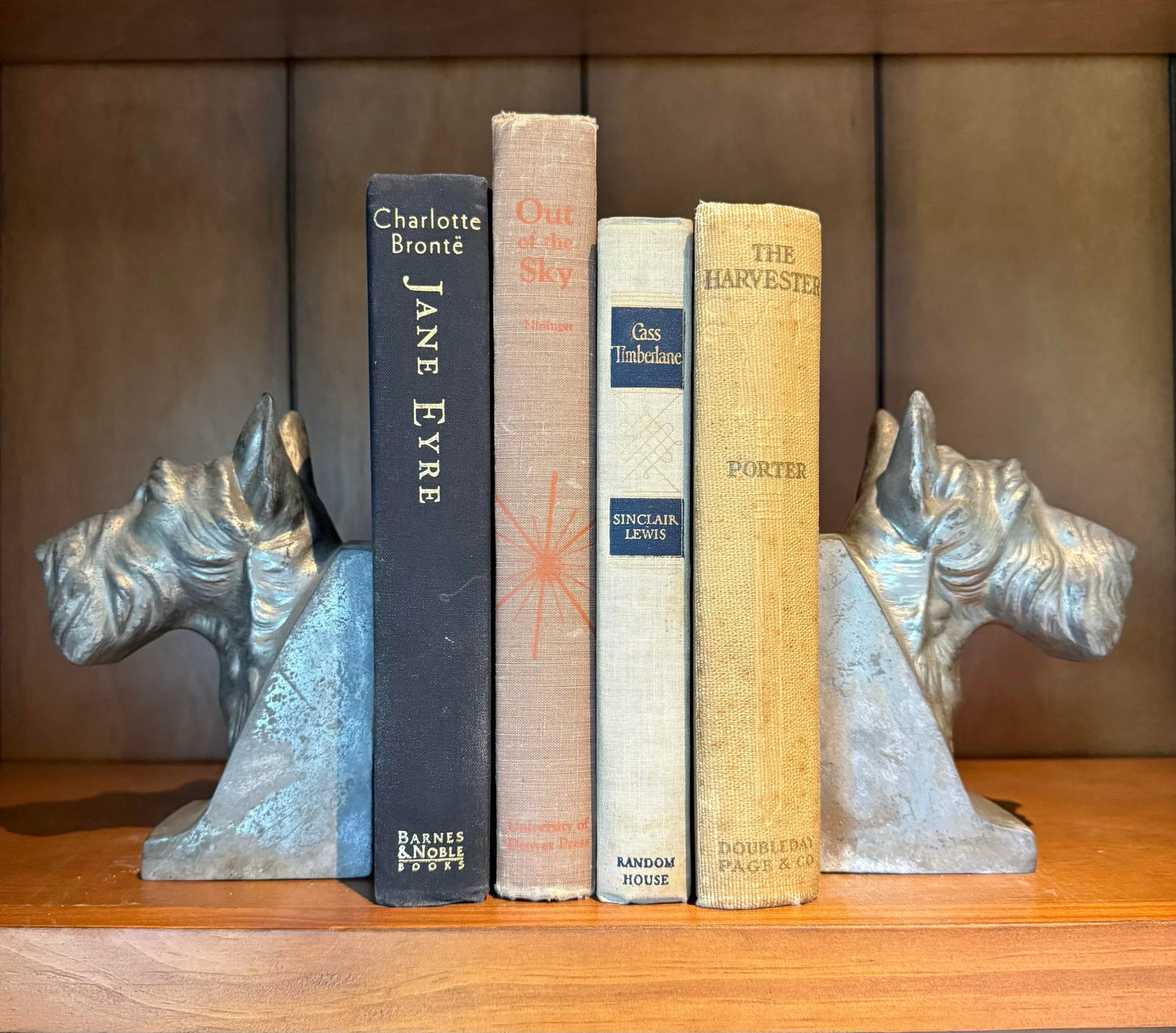 Scotty Dog Bookends- A Pair 1940"s Metal - 2
