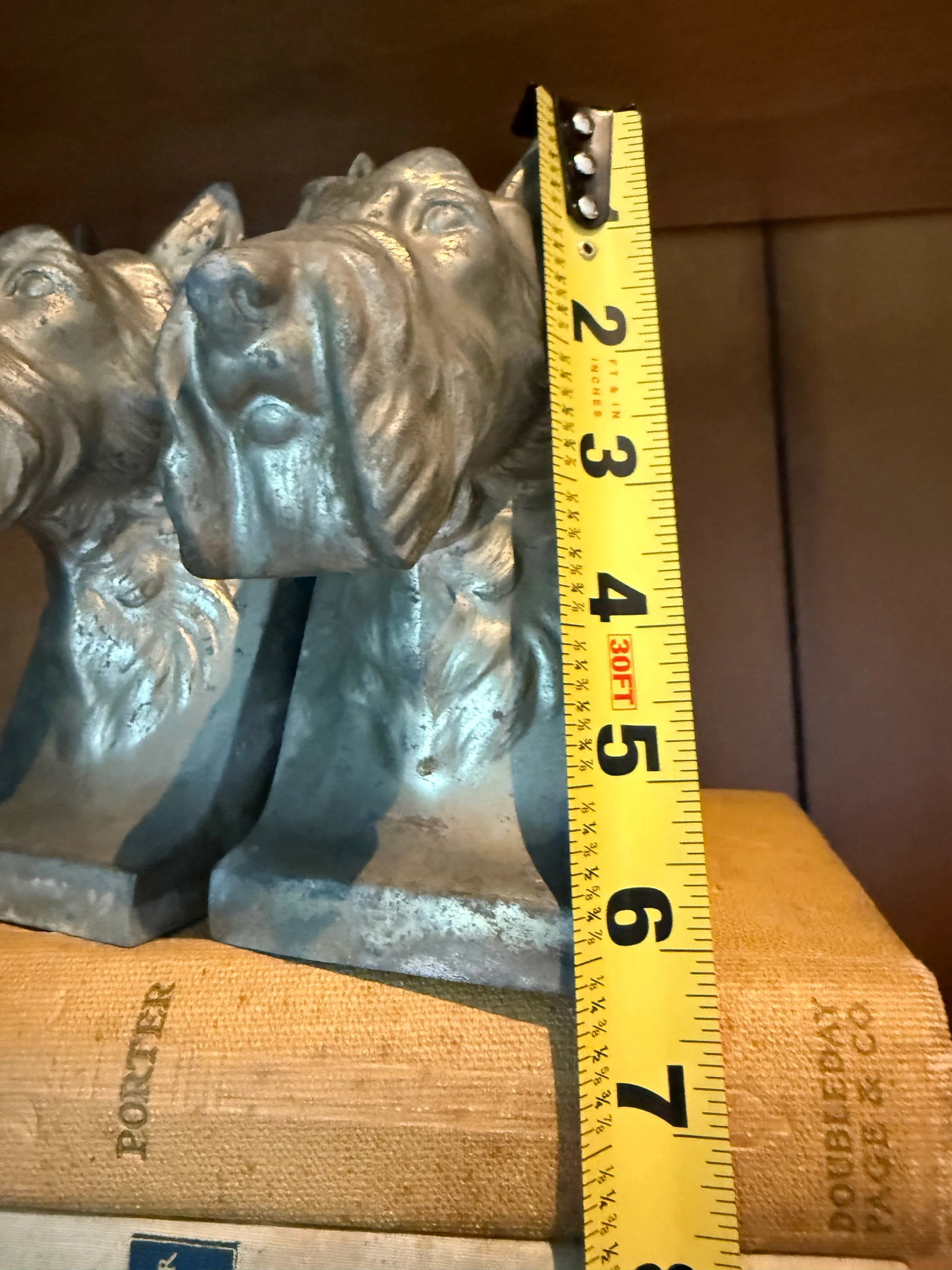 Scotty Dog Bookends- A Pair 1940"s Metal - 4