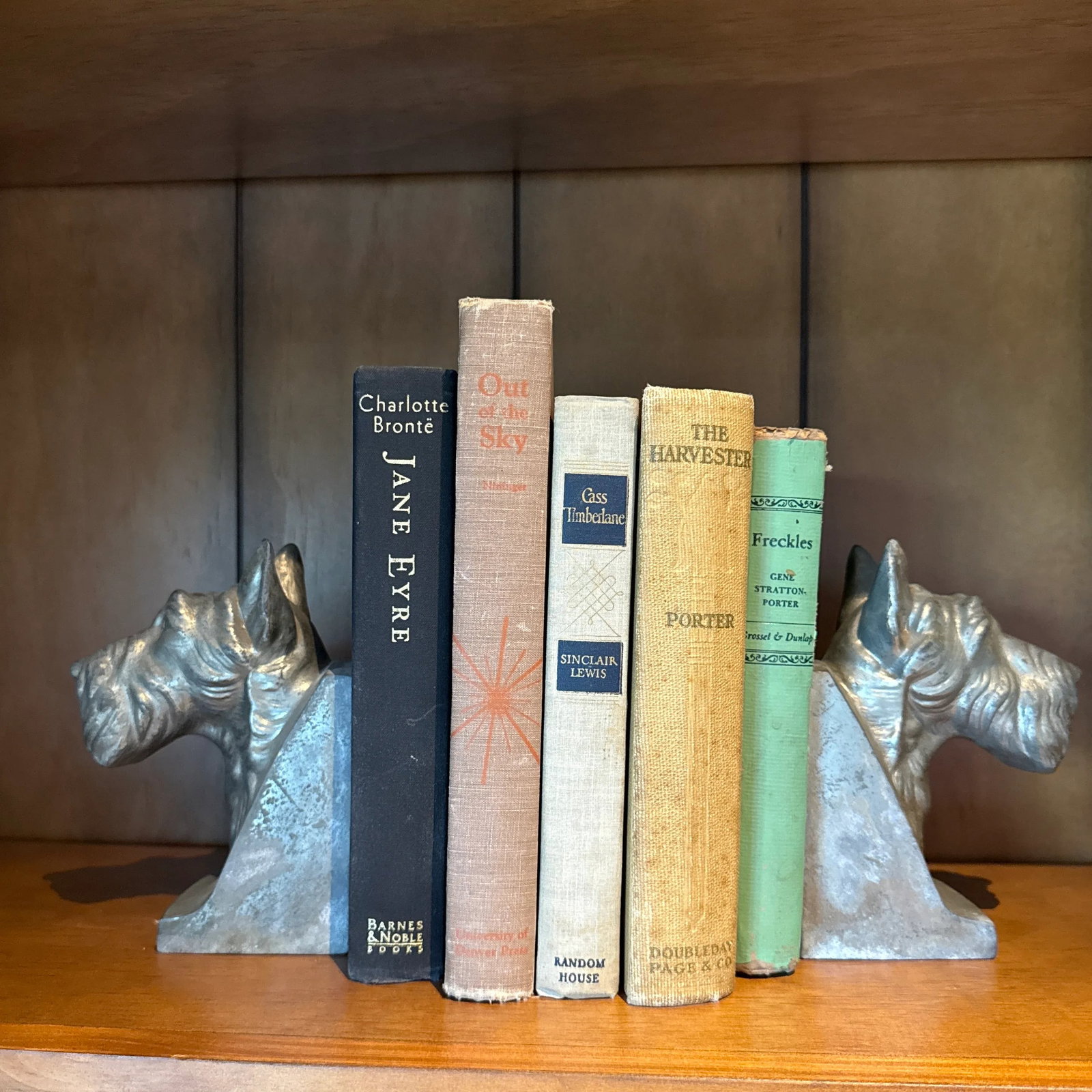 Scotty Dog Bookends- A Pair 1940"s Metal - 7