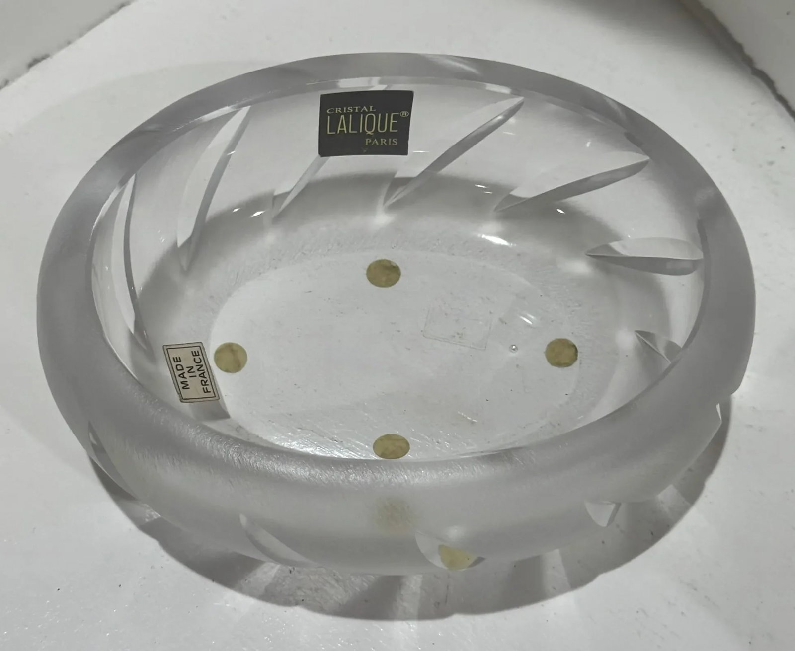 Lalique France Yseult Frosted Crystal Bowl – Signed Vintage - 2