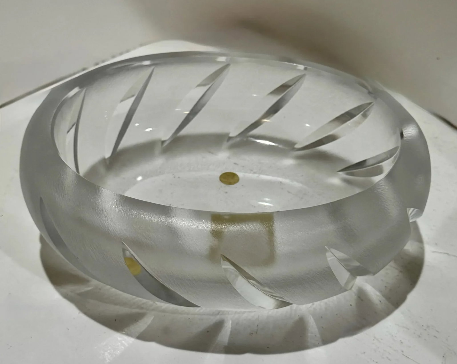 Lalique France Yseult Frosted Crystal Bowl – Signed Vintage - 3