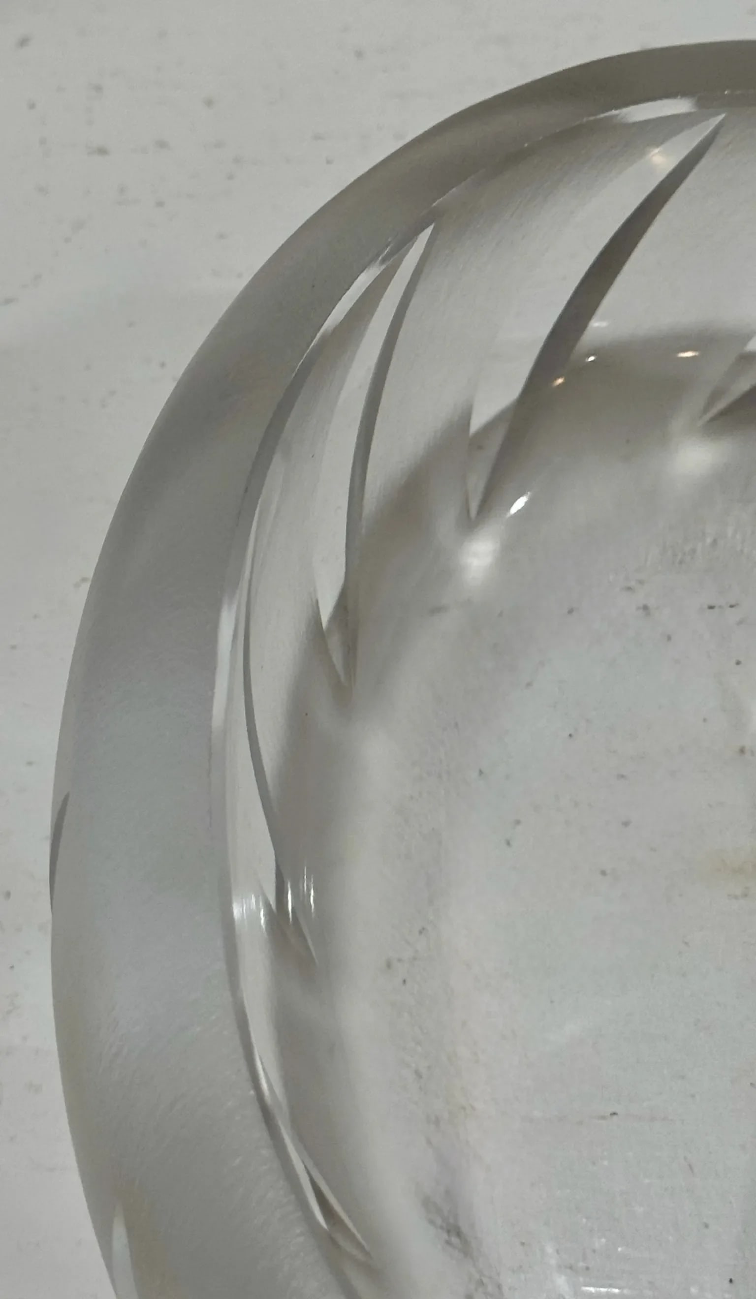 Lalique France Yseult Frosted Crystal Bowl – Signed Vintage - 4