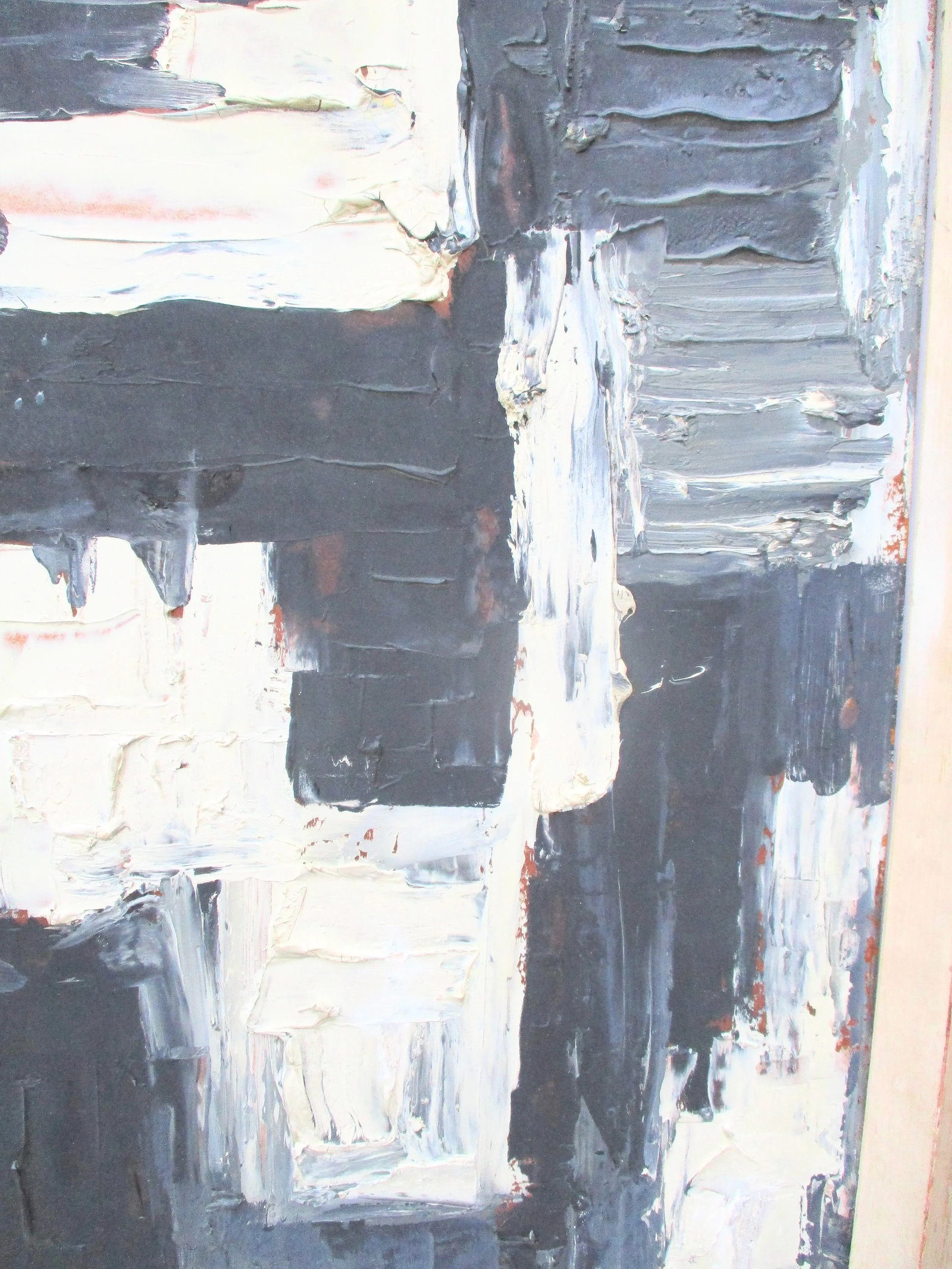 Vintage 1960's Abstract Expressionist Oil on Panel - 2